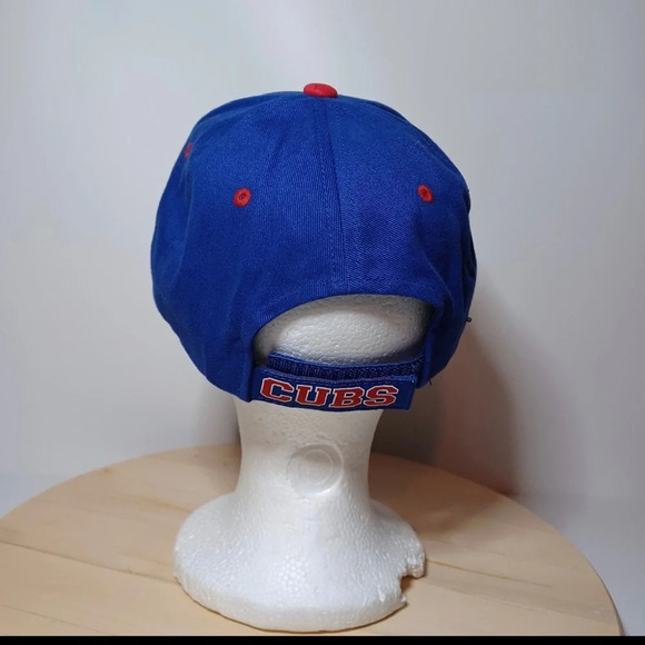 Chicago Cubs Blue Amd Red Adjustable Baseball Hat Genuine Merchandise - Picture 2 of 5